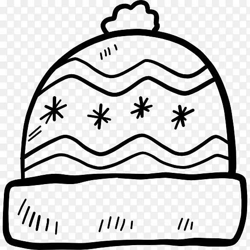 帽子线树剪贴画-冬季图标