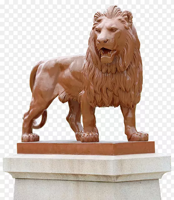 狮子座雕塑下载-狮子