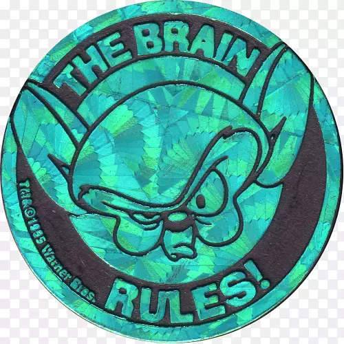 绿色徽章字体-大脑动画