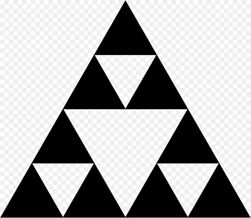 Sierpinski三角形分形二维空间Pascal三角