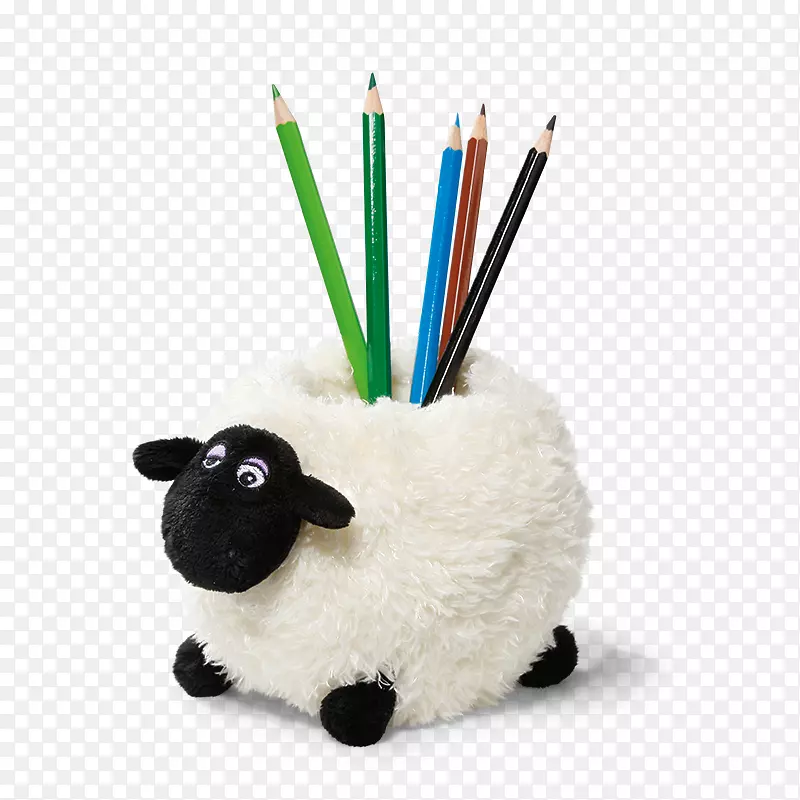 羊毛绒动物和可爱的玩具毛绒儿童阿德曼动画-绵羊