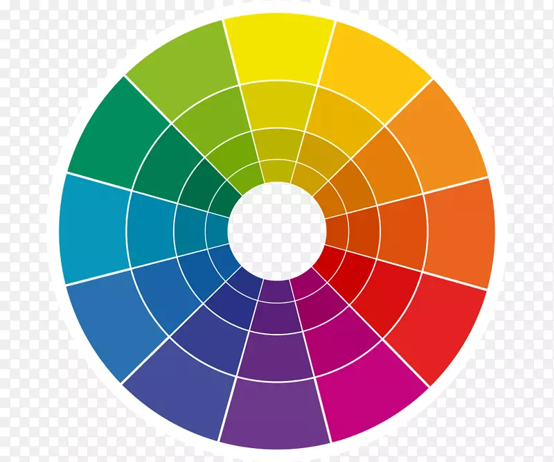 彩色轮式配色方案.附加色