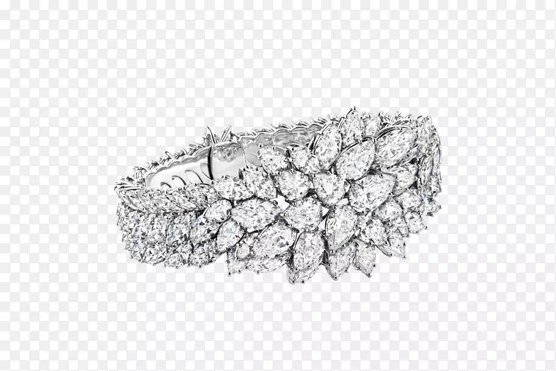 哈里温斯顿手镯公司耳环钻石首饰.钻石