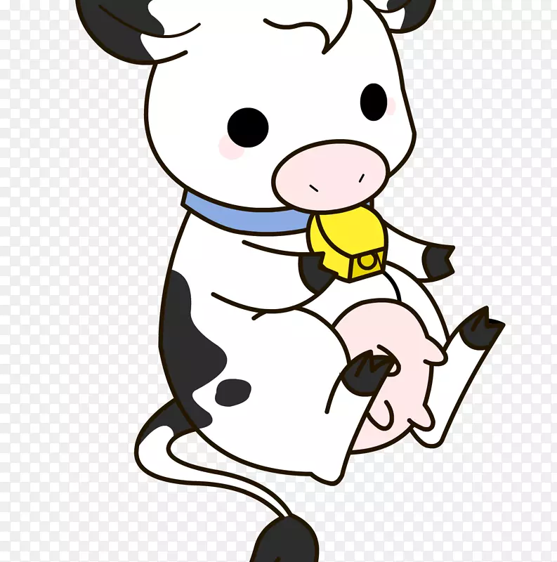 牛犊贴纸牛画动画牛