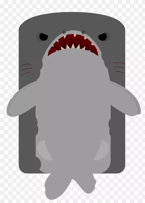 卡通动物字体-巨型鲨鱼