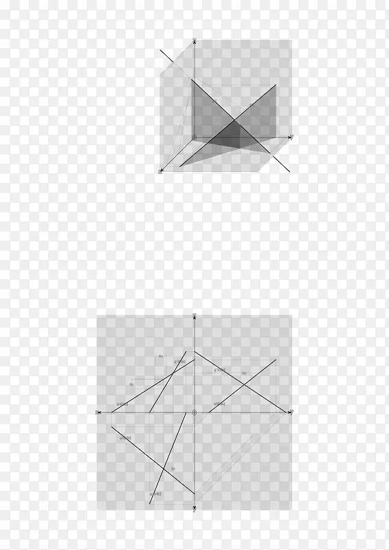 三角形折纸图案-直线