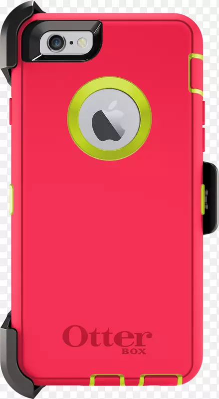 iPhone 6加上OtterBox维护者系列iPhone 6/6s LifeProof-粉色Spotify的案例
