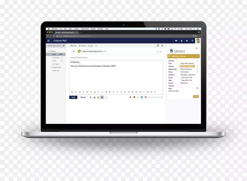 计算机程序Salesbox crm microsoft Outlook microsoft office 365-microsoft