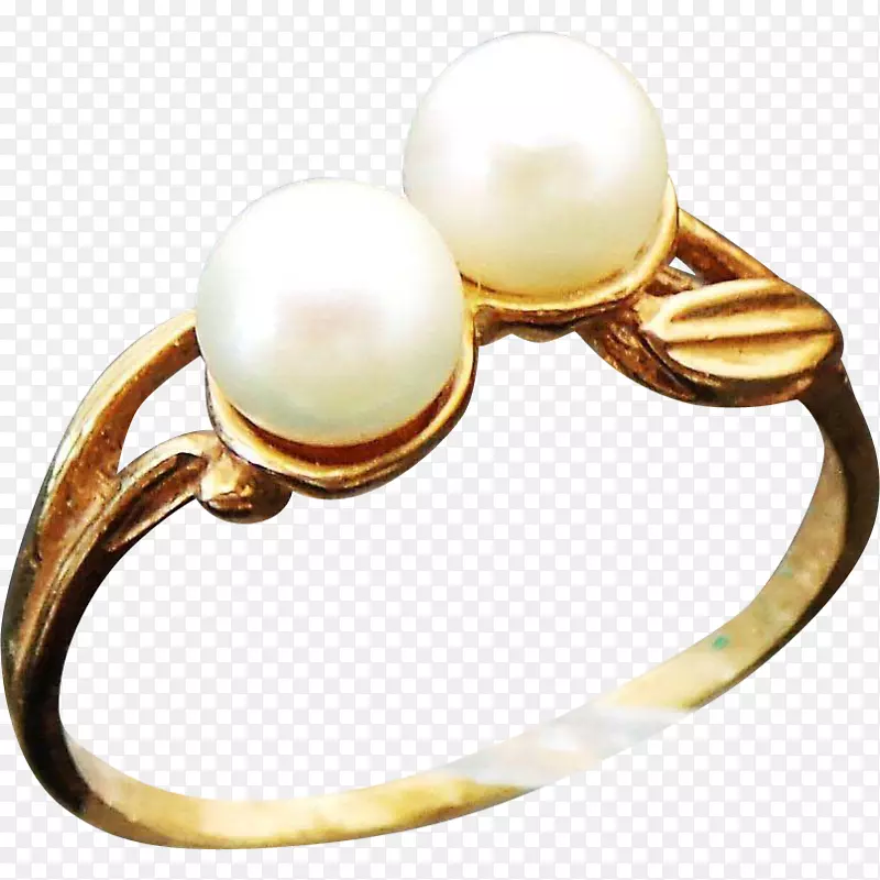 珍珠戒指彩色金体首饰材料.戒指