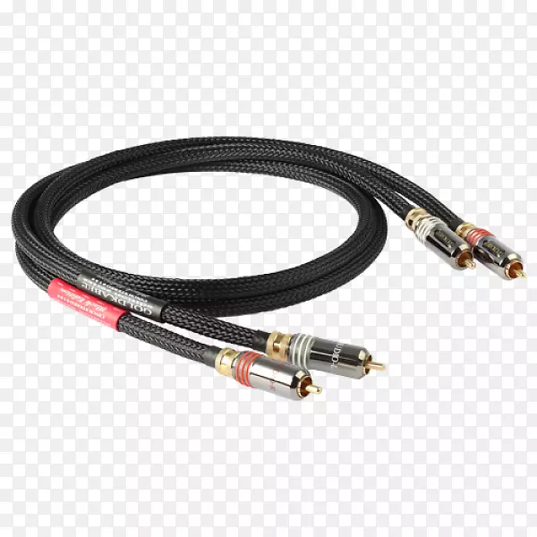 同轴电缆rca连接器扬声器线立体声电缆线立体声同轴电缆