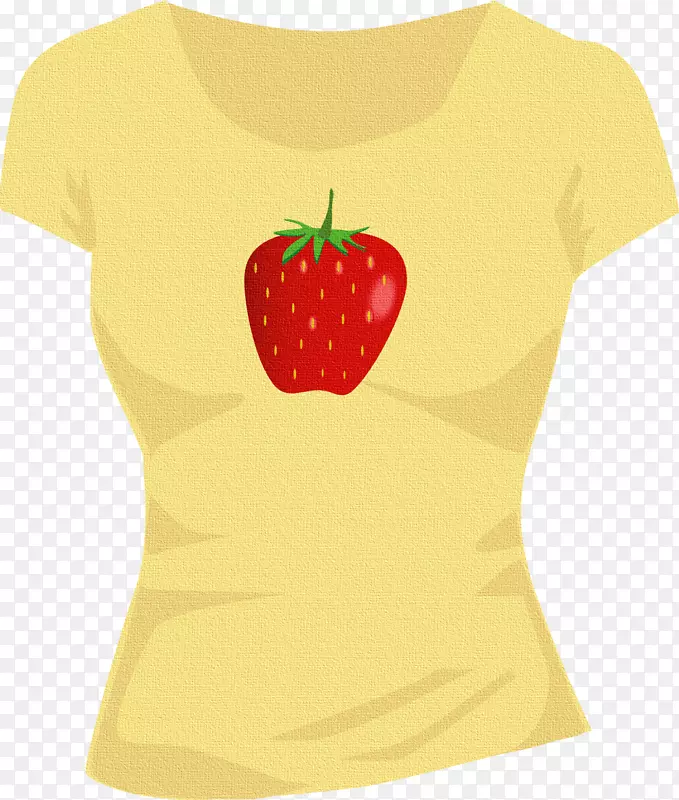 草莓T恤领字体-草莓