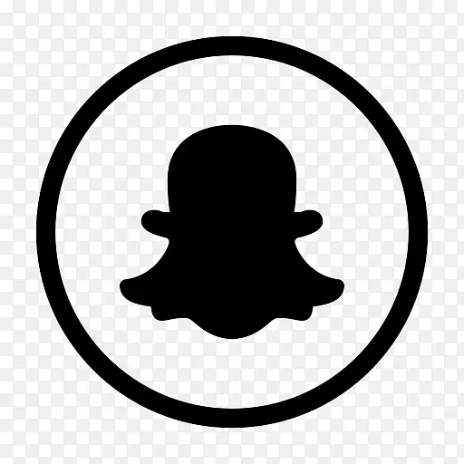 Snapchat社交媒体图标眼镜-Snapchat