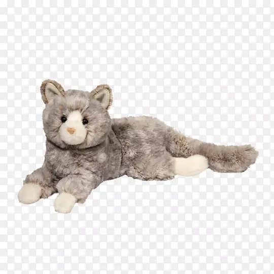 胡须，毛绒动物和可爱的玩具猫小猫哈姆雷-猫