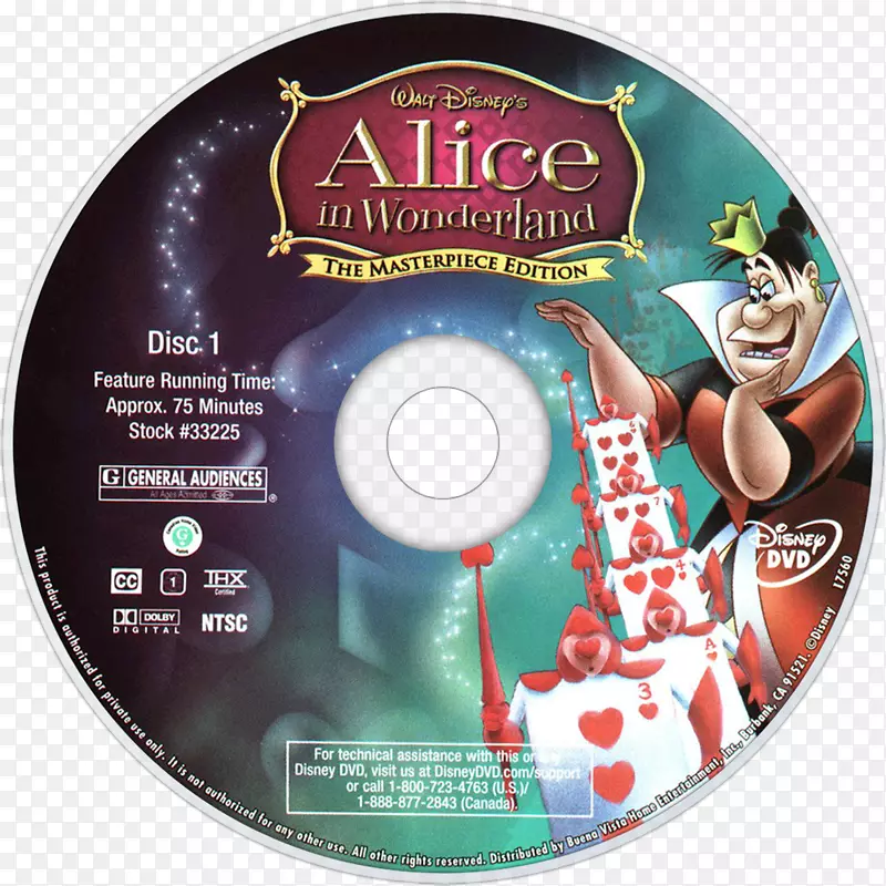 爱丽丝在仙境的冒险光盘DVD爱丽丝在仙境-dvd