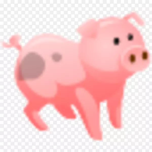 猪鼻卡通字体-猪