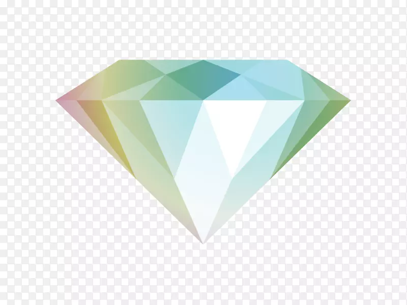 绿色三角形-菱形图形设计