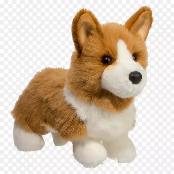 彭布罗克威尔士科吉填充动物&可爱的玩具毛绒-柯基小狗