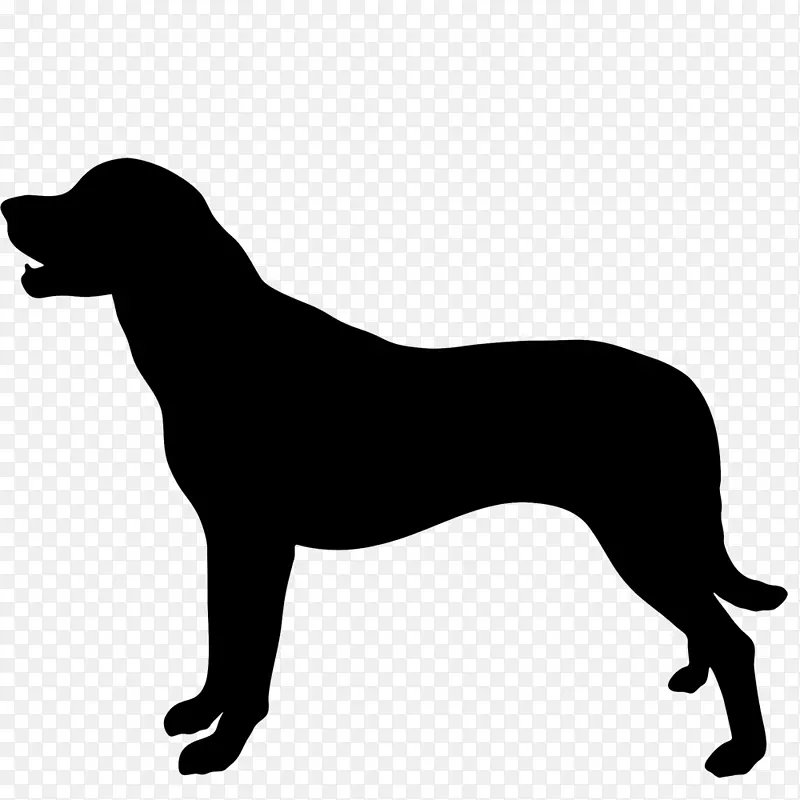 拉布拉多猎犬阿拉伯马犬培育贴纸-雨伞轮廓