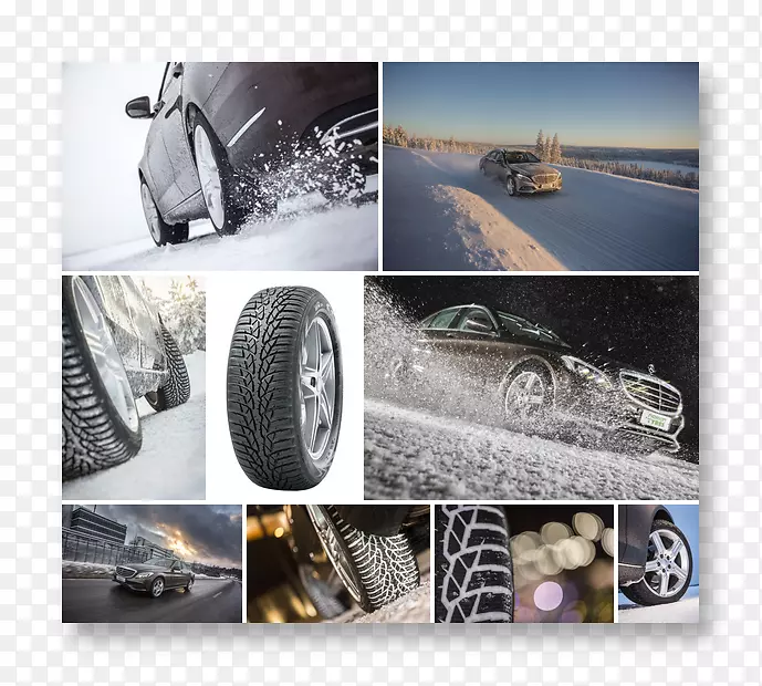 雪胎车，诺基轮胎，合金轮，汽车