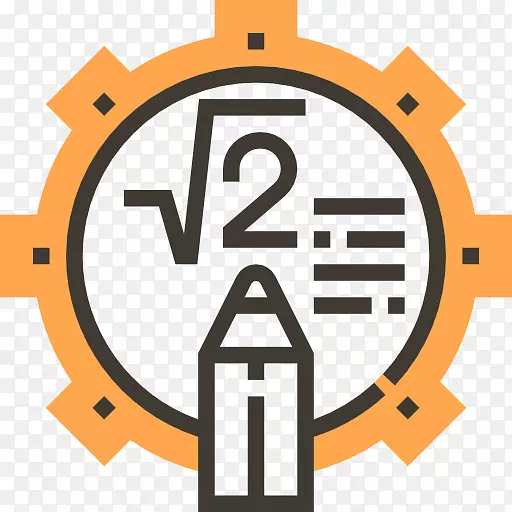 数学符号计算机图标.数学