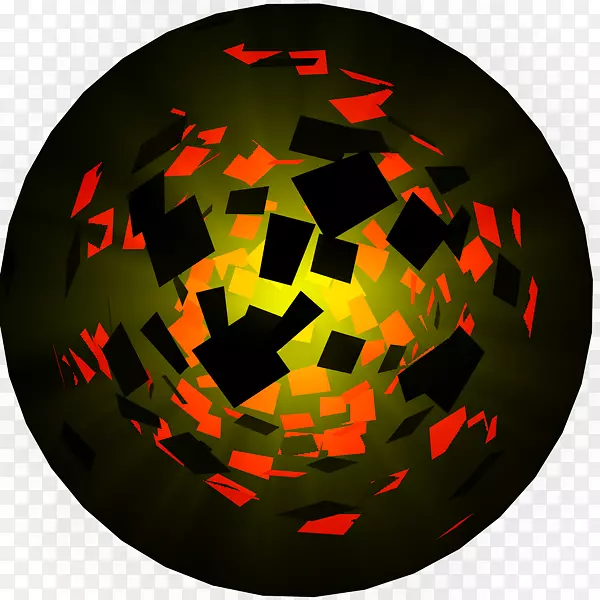 球体电脑图标动画字体3D火箭