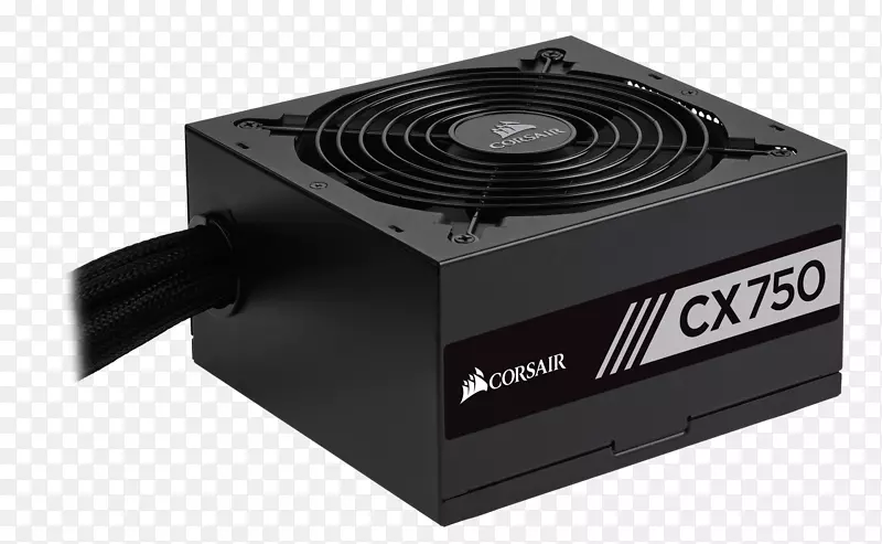Corsair cx 750 750 w atx黑色电源单元硬件/电子80加电源转换器.计算机