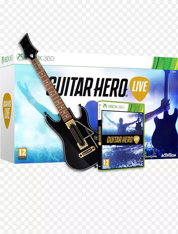 吉他英雄现场Xbox 360吉他控制器DJ英雄2-吉他