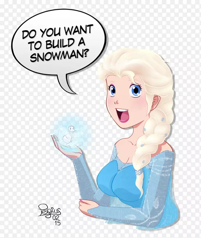 奥拉夫·埃尔莎，你想堆雪人吗？-埃尔莎