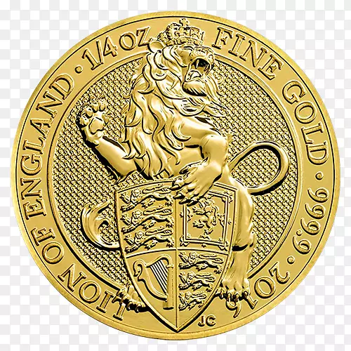 女王的野兽皇家造币厂伊丽莎白二世金币加冕金币
