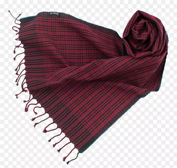 纺织围巾可持续性羊毛服装附件.黑色围巾