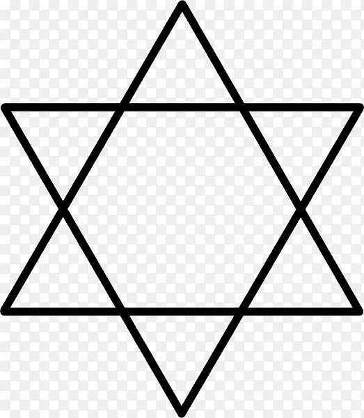 大卫六角三角犹太教之星-三角