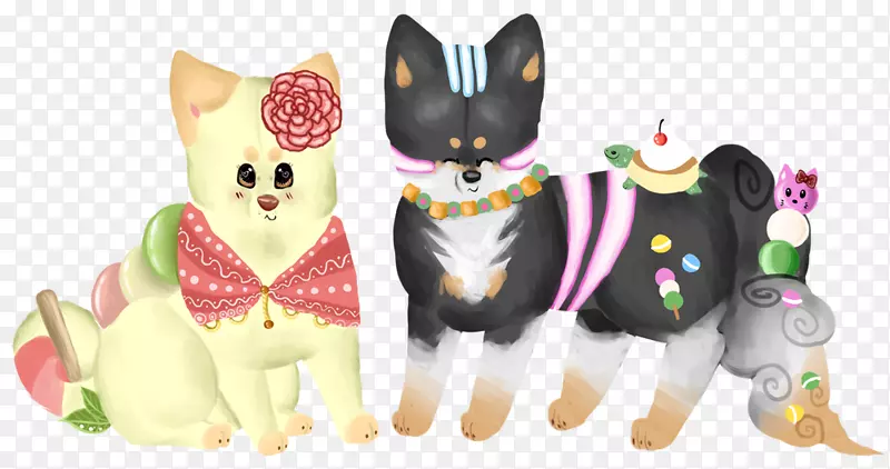 猫毛绒动物&可爱的玩具狗毛绒犬科猫