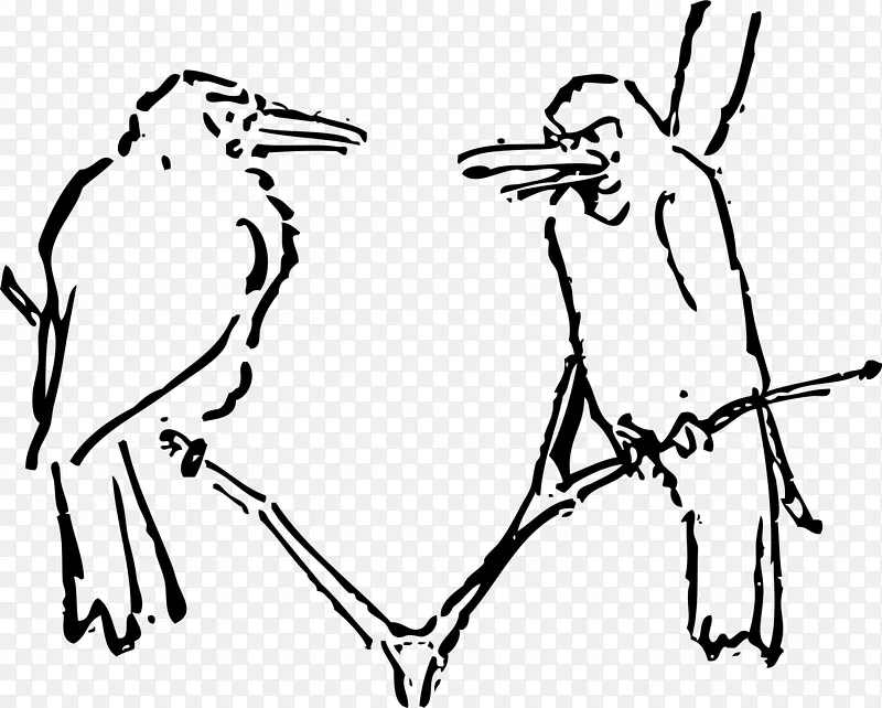 鸟类电脑图标剪贴画-小鸟