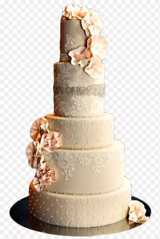蛋糕糖霜和糖霜婚礼蛋糕装饰-婚礼蛋糕