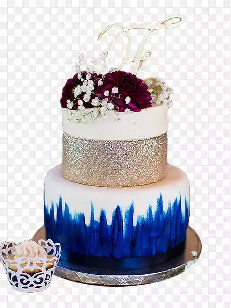 婚礼蛋糕顶部纸杯蛋糕装饰婚礼蛋糕