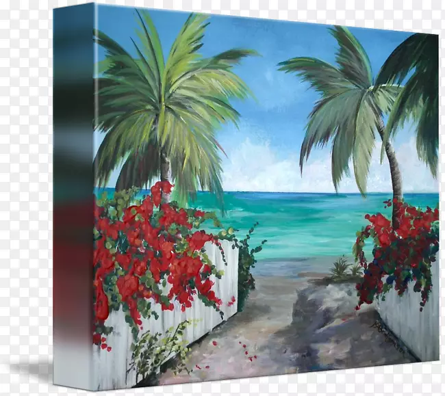 加勒比丙烯酸涂料画廊涂装现代艺术-绘画