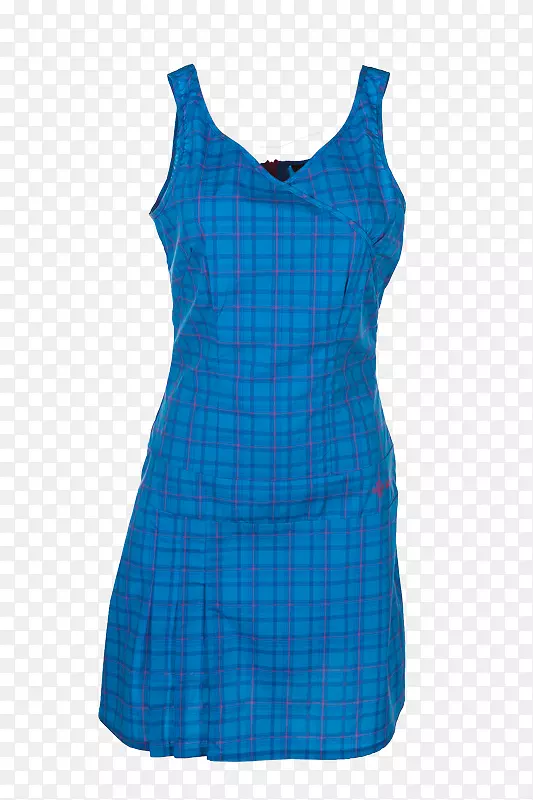 鸡尾酒裙服装蓝袖裙
