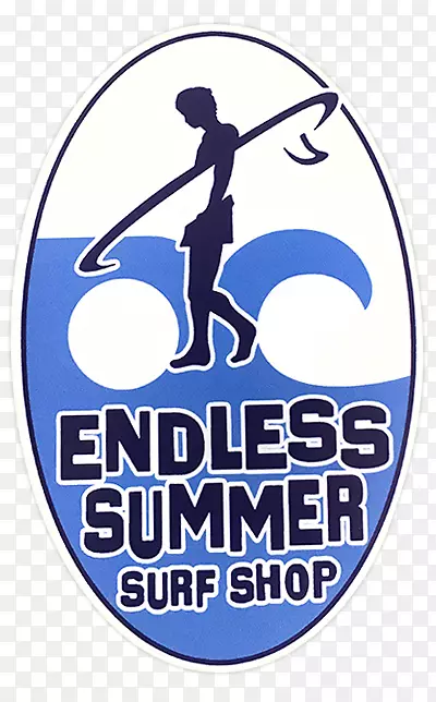 没完没了的夏日冲浪店，无尽的夏日冲浪标志冲浪板