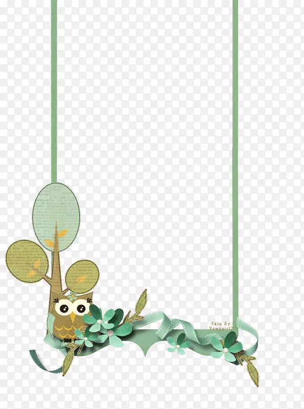 昆虫传粉器绿色玩具-绿色猫头鹰