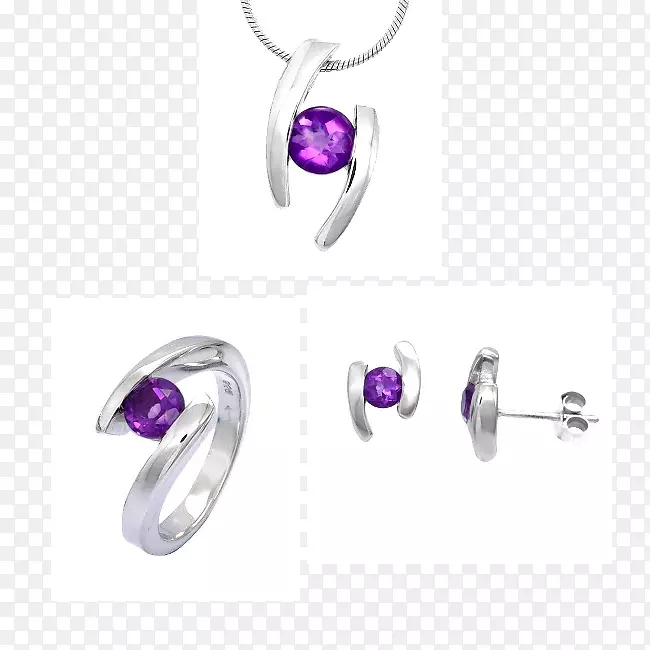 紫水晶耳环珠宝魅力和吊坠.珠宝制造商