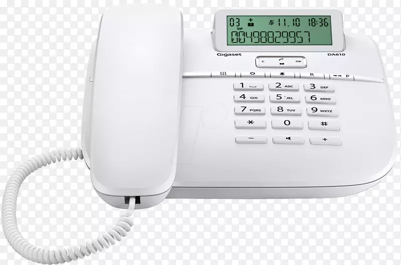 Gigaset da 610电话千兆通信家庭和商务电话模拟信号电话线