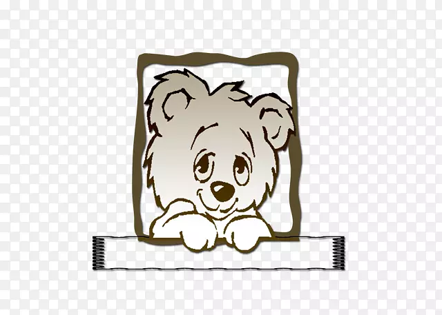 纸犬科猫熊狗水印图案