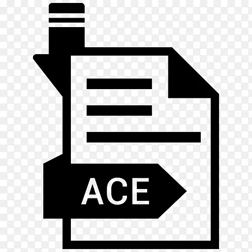 计算机图标pdf文件扩展名-ace符号