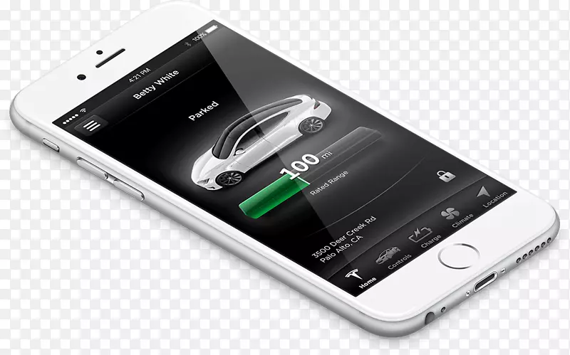 iPhone模型-特斯拉充电
