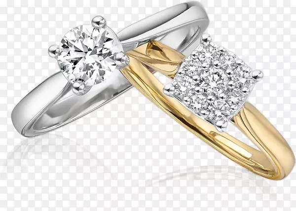 订婚戒指，结婚戒指，珠宝.珠宝照片