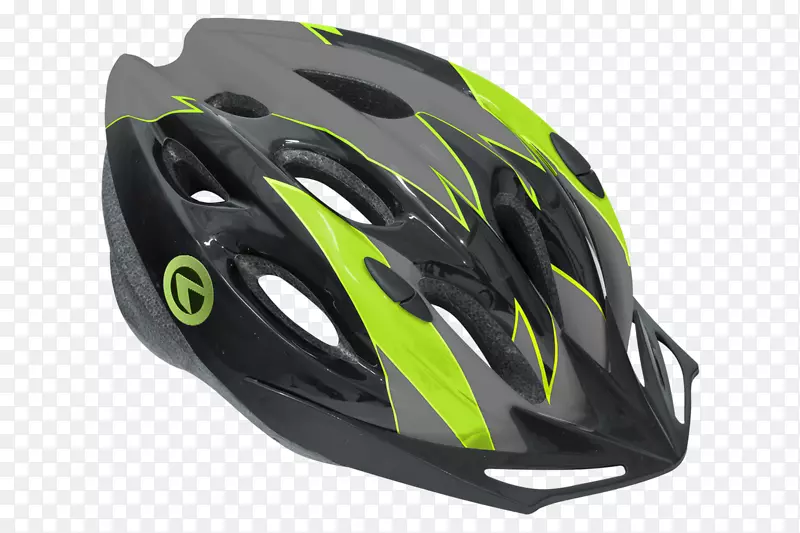 自行车头盔摩托车头盔滑雪雪板头盔绿色和深灰色
