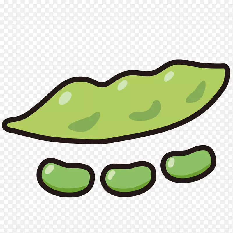 青蛙绿色剪贴画-豆类