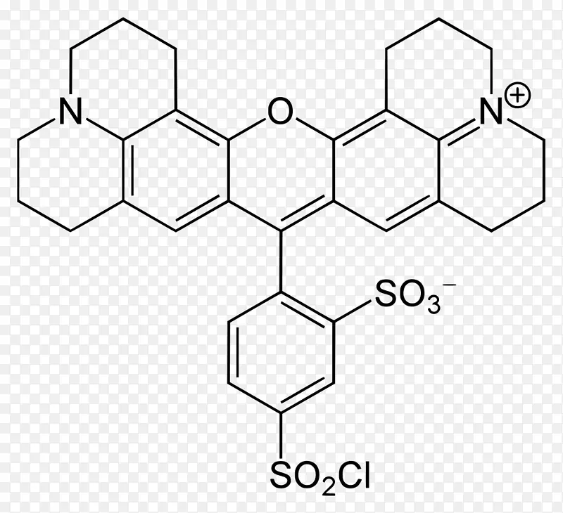 罗丹明b化学分子得克萨斯红