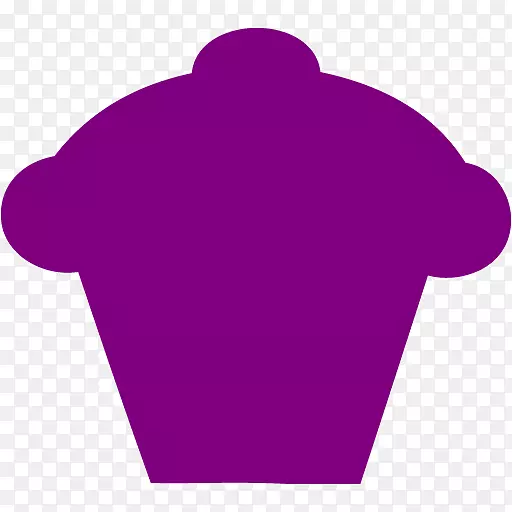线颈剪贴画.紫色纸杯蛋糕