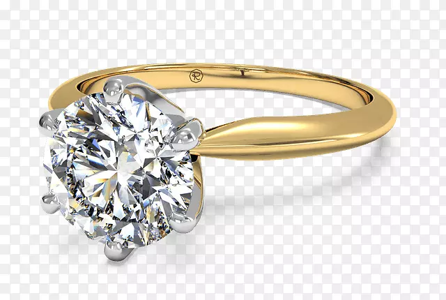 钻石订婚戒指克拉莫萨尼-鸽子悬吊环